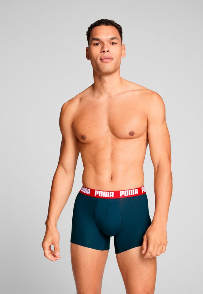 PUMA Boxershorts PUMA MEN EVERYDAY BASIC BOXERS 2P (Packung, 2er Pack) mit Puma Webbund – Bild 2 von 5