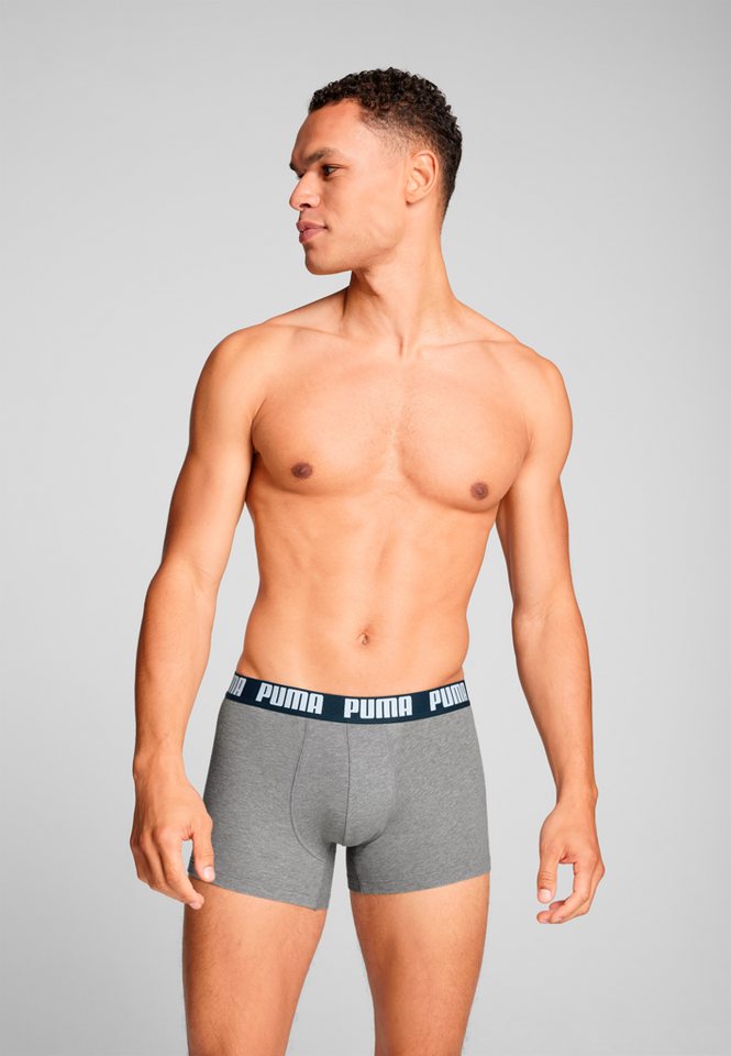 PUMA Boxershorts PUMA MEN EVERYDAY BASIC BOXERS 2P (Packung, 2er Pack) mit Puma Webbund – Bild 3 von 5