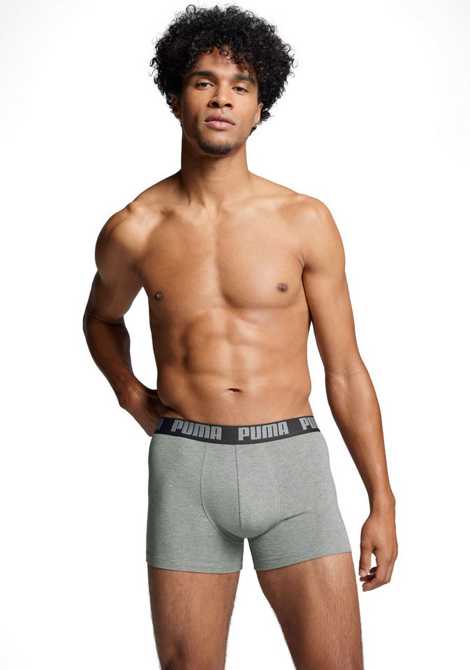 PUMA Boxershorts PUMA MEN EVERYDAY BOXER (6er Pack) Elastischer Logobund, Stretchmaterial, ohne Eingriff – Bild 2 von 5