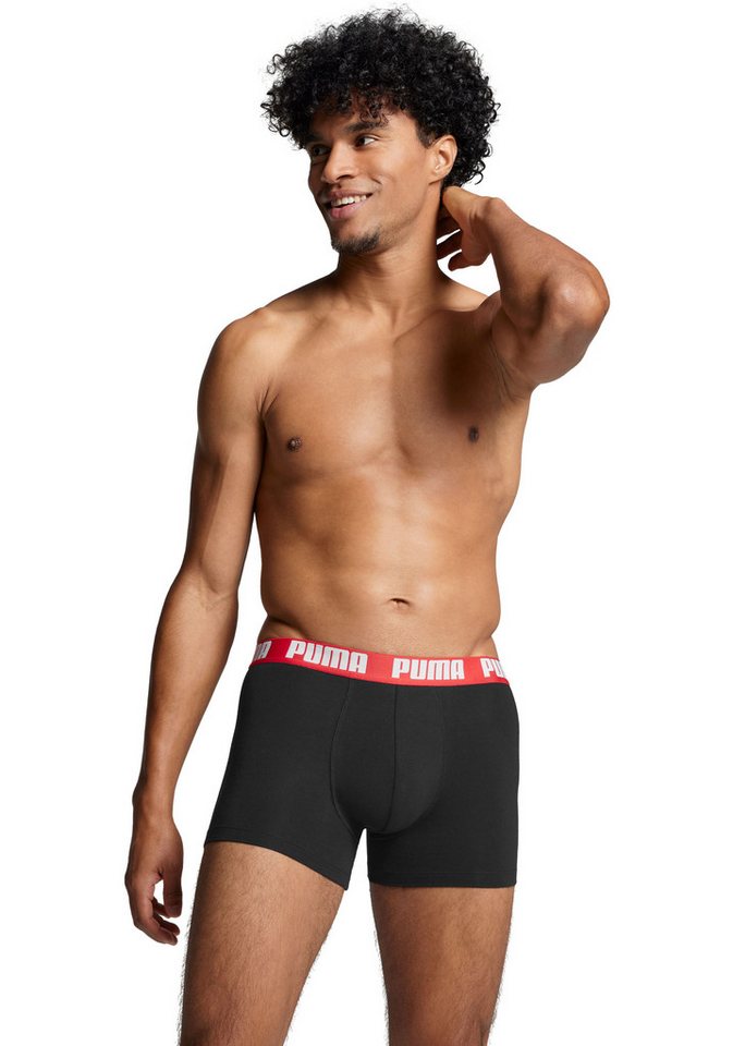 PUMA Boxershorts PUMA MEN EVERYDAY BOXER (6er Pack) Elastischer Logobund, Stretchmaterial, ohne Eingriff – Bild 3 von 5