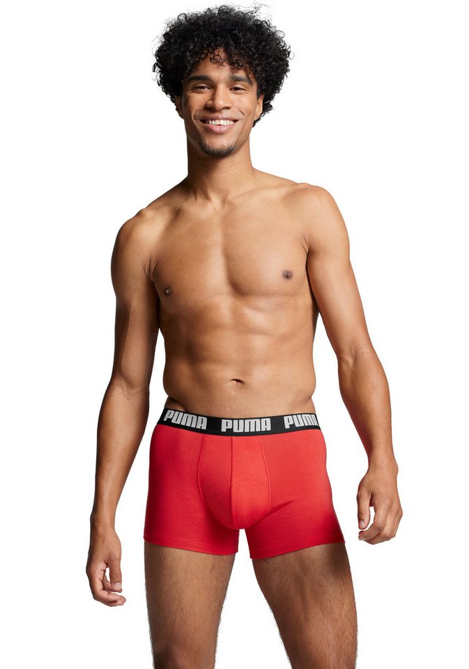 PUMA Boxershorts PUMA MEN EVERYDAY BOXER (6er Pack) Elastischer Logobund, Stretchmaterial, ohne Eingriff – Bild 4 von 5
