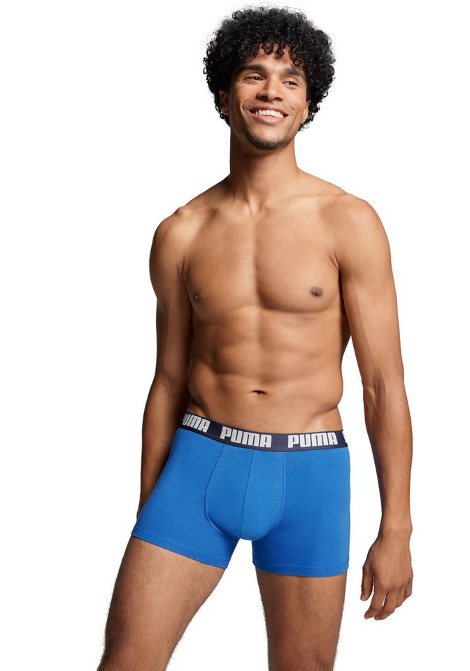 PUMA Boxershorts PUMA MEN EVERYDAY BOXER (6er Pack) Elastischer Logobund, Stretchmaterial, ohne Eingriff – Bild 2 von 5