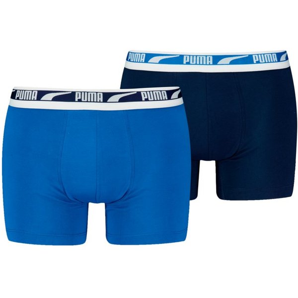 PUMA Boxershorts PUMA MEN EVERYDAY MULTI LOGO BOXERS 2P (2er Pack) Komfortabler Logobund