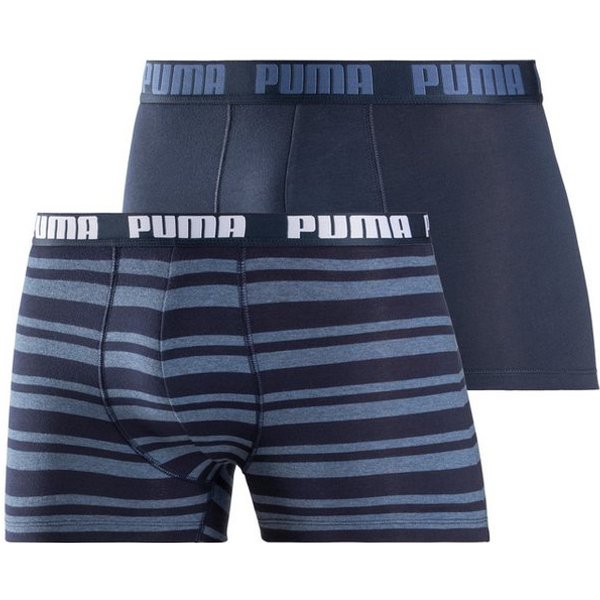 PUMA Boxershorts PUMA MEN EVERYDAY PLACED LOGO BOXERS 2P (2er Pack) mit Logo Webbund