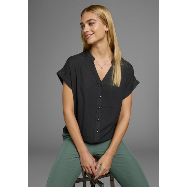 Boysen's Hemdbluse im Oversized-Style mit Ballonsaum
