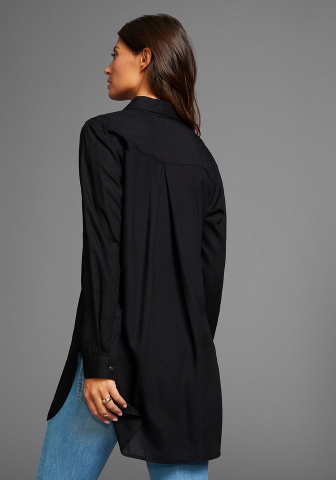Boysen's Longbluse mit tiefen Seitenschlitzen – Bild 2 von 5