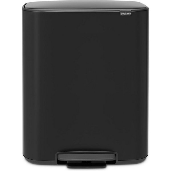 Brabantia Mülleimer Bo Treteimer, 2 x 30L, sanft schließender Deckel, mit leichter Pedalbedienung