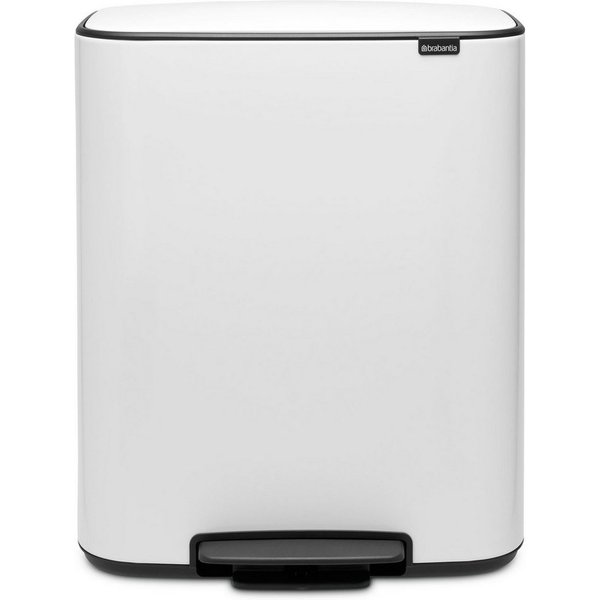Brabantia Mülleimer Bo Treteimer, 60L, sanft schließender Deckel, mit leichter Pedalbedienung