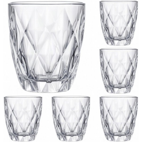 Brahmstein Gläser-Set Trinkgläser Set Wassergläser 6er Set für Cocktails Wasser, Softdrinks, 6-tlg., 6-teilig, Wassergläser-Set, 270ml