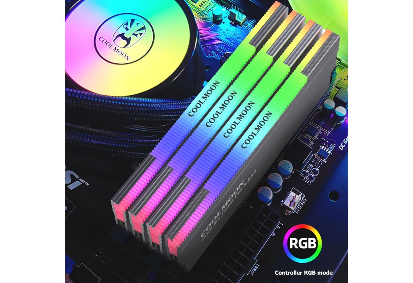 BRAINZAP Computer-Kühler A-RGB RAM-Kühler, A-RGB Beleuchtung – Bild 3 von 5