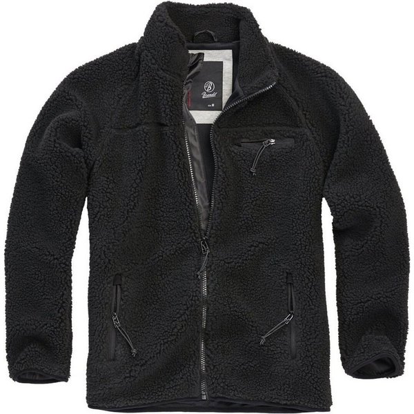 Brandit Motorradjacke Teddyfleece Jacke Atmungsaktiv reißverschluss