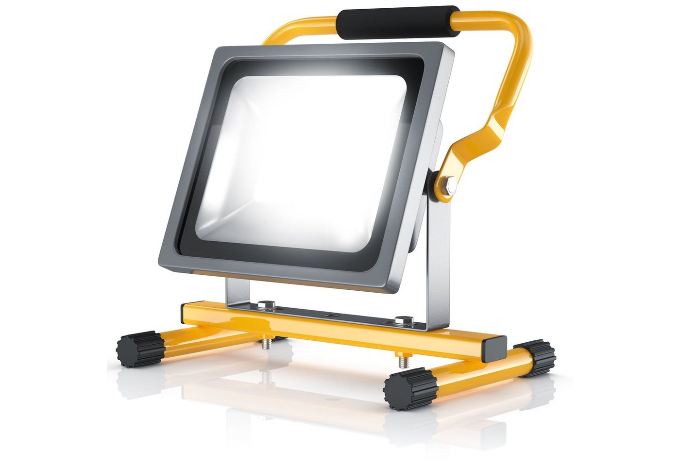 Brandson Baustrahler LED, für Innen- & Außenbereich, 30W, 2500 Lumen, IP65 (wasserfest), LED fest verbaut, für Baustelle, Werkstatt, Garten und Hobbyraum, wette – Bild 3 von 5