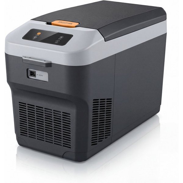 Brandson Elektrische Kühlbox Kompressor Kühlbox, bis – 22°C, ECO Modus, 27 L, für Auto & Camping, 27 l, 12–24 V Auto, 230 V Haus, Batteriewächter, zwei Fächer