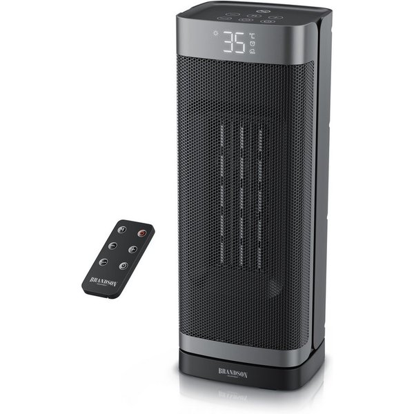 Brandson Heizlüfter Keramik, 2000 W, Heizgerät, Timer, Oszillation 70 Grad, Fernbedienung, 2000 W, energiesparend, ECO-Modus, Lüftermodus, 10-35°C, Preisträger 