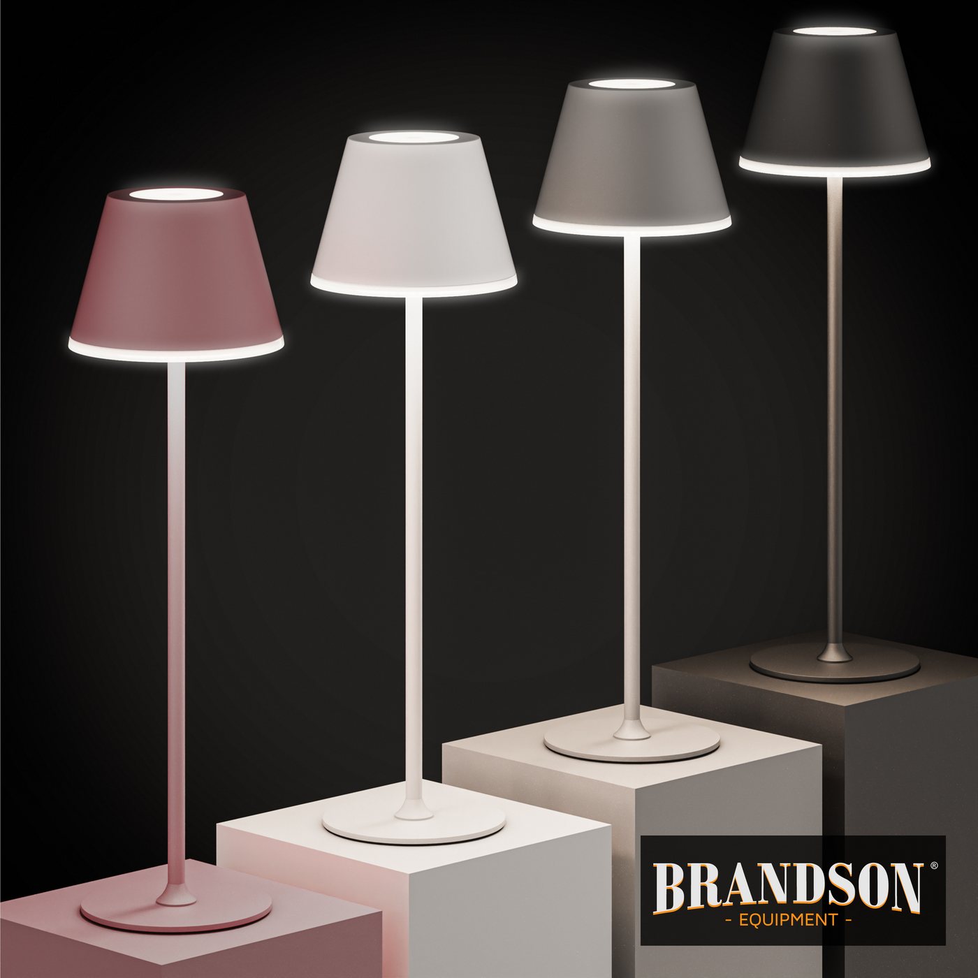 Brandson LED Tischleuchte mit Akku, Kabellos, mit Touch, Helligkeit stufenlos dimmbar, aus Metal, Dimmfunktion, Ein-/Ausschalter, Farbwechsel, mehrere Helligkei – Bild 5 von 5