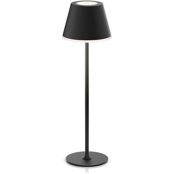 Brandson LED Tischleuchte mit Akku, Kabellos, mit Touch, Helligkeit stufenlos dimmbar, aus Metal, Dimmfunktion, Ein-/Ausschalter, Farbwechsel, mehrere Helligkei