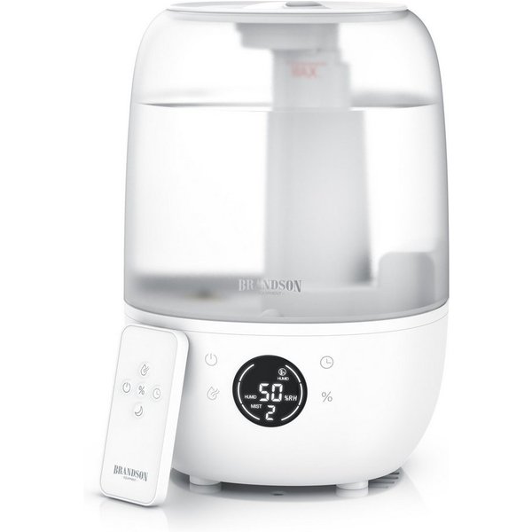 Brandson Luftbefeuchter Digitales Display, 2 L Wassertank, Fernbedienung, fürs Schlafzimmer, 2 l Wassertank, Fernbedienung, 3 Nebelstufen, Timer 1–8 h, leise 35