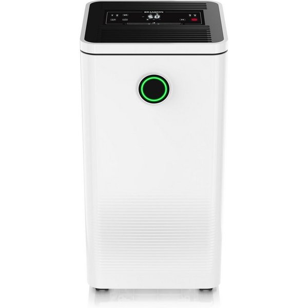 Brandson Luftentfeuchter mit Kompressor, Dehumidifier Raumentfeuchter elektrisch, 10L pro 24h, für 40 m³ Räume, Entfeuchtung 10 l/Tag, Tank 2,5 l, Timer, Defros