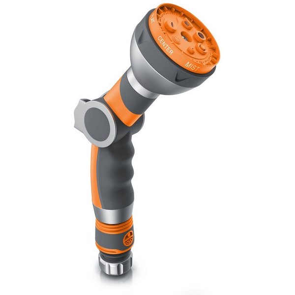 Brandson Multifunktionsbrause mit 7 Sprühprofilen, Garten Handbrause, Spritzpistole, Schnellkupplung, (1-St., inkl. Schlauchverbinder/Adapter mit Wasserstoppven