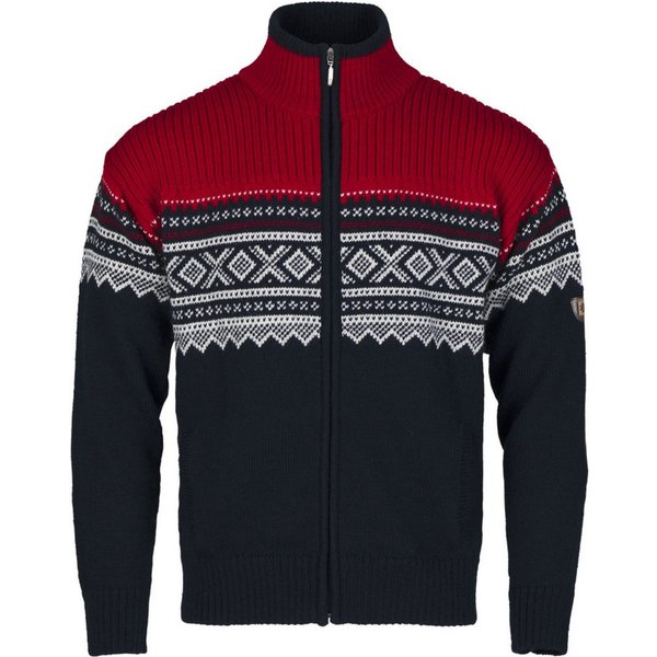 Bråtens Norwegerpullover Marius - Norweger Strickjacke mit Reißveschluss gestrickt aus robuster norwegischer Wolle