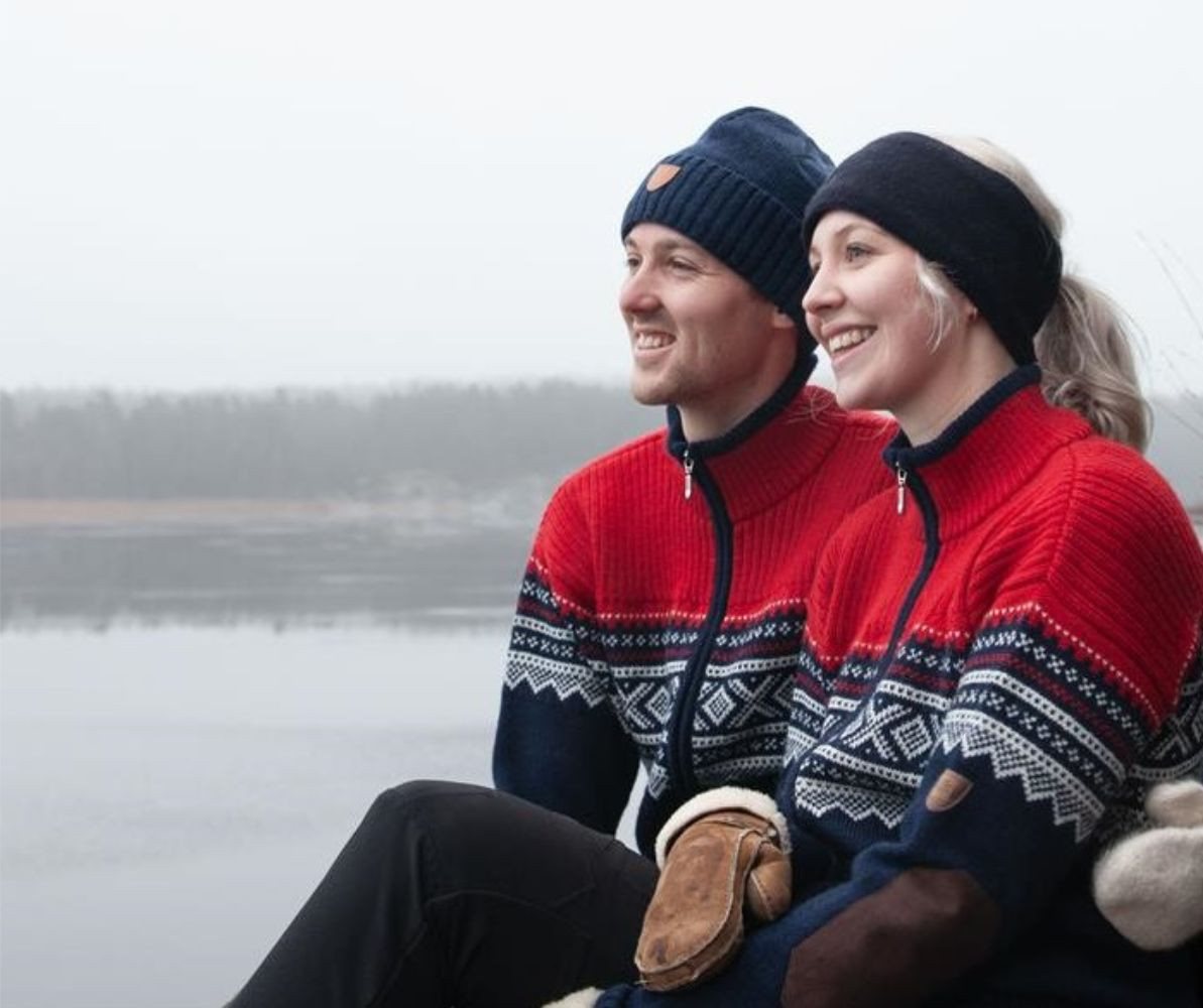 Bråtens Norwegerpullover Marius - Norweger Strickjacke mit Reißveschluss gestrickt aus robuster norwegischer Wolle – Bild 3 von 3