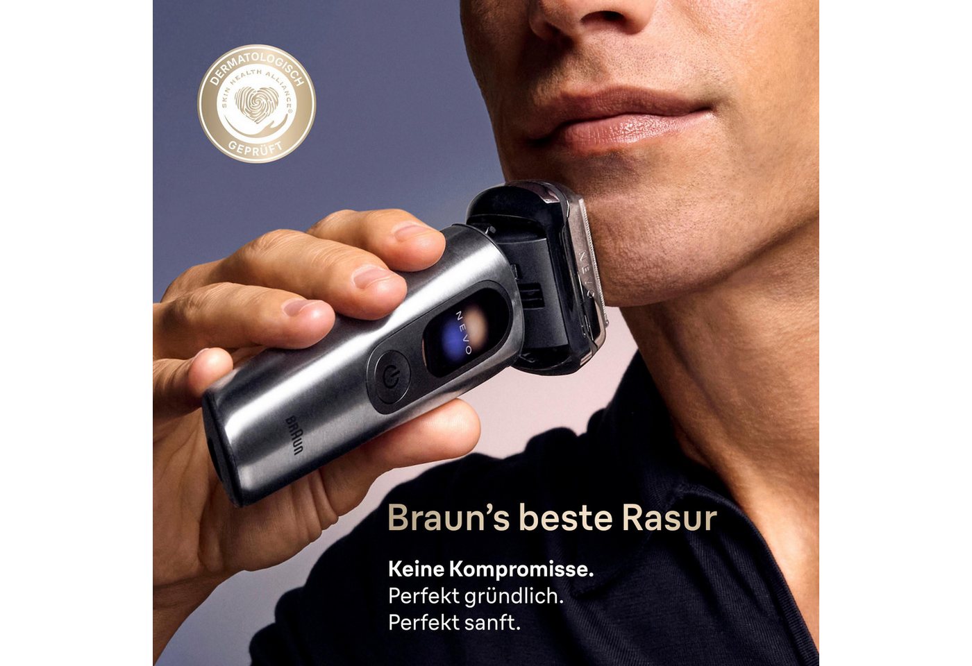 Braun Elektrorasierer NEVO 17000cc, Wasserdichter Akku-Rasierer mit 5 Klingen – Bild 2 von 5