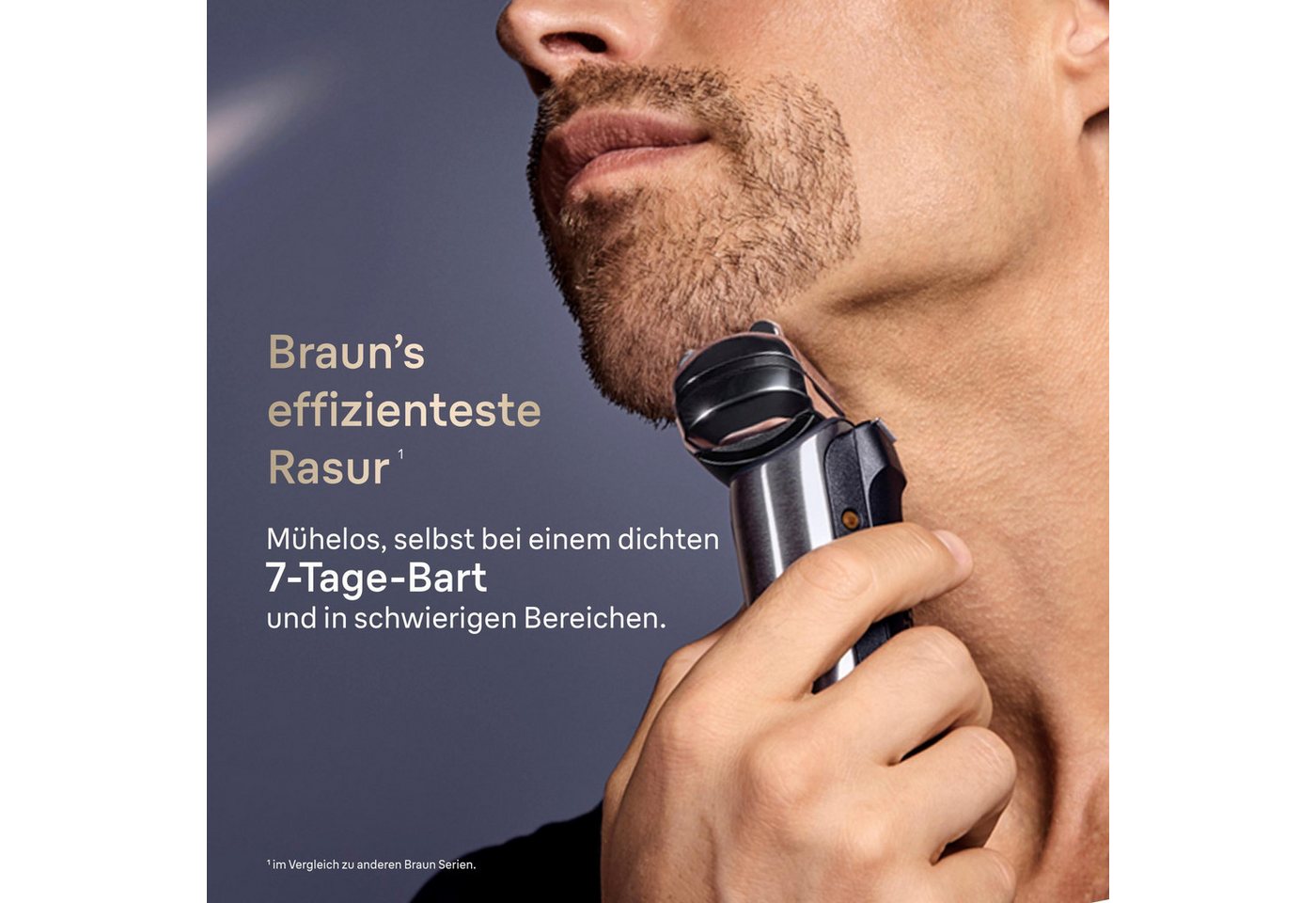 Braun Elektrorasierer NEVO 17000cc, Wasserdichter Akku-Rasierer mit 5 Klingen – Bild 4 von 5