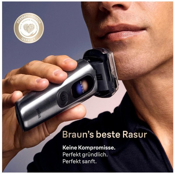 Braun Elektrorasierer NEVO11000C, Innovative Aero Touch-Technologie, Smart Prozessor, 7-in-1 System