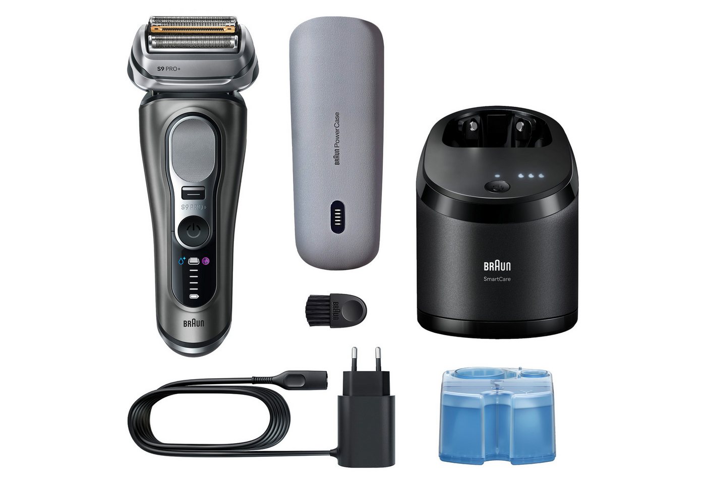 Braun Elektrorasierer Series 9 9675cc, Smart Care Center, integrierter Präzisionstrimmer, 5+1 ultradünne Präzisionsklingen, Ladeetui, 6-in-1 SmartCare Center – Bild 2 von 5