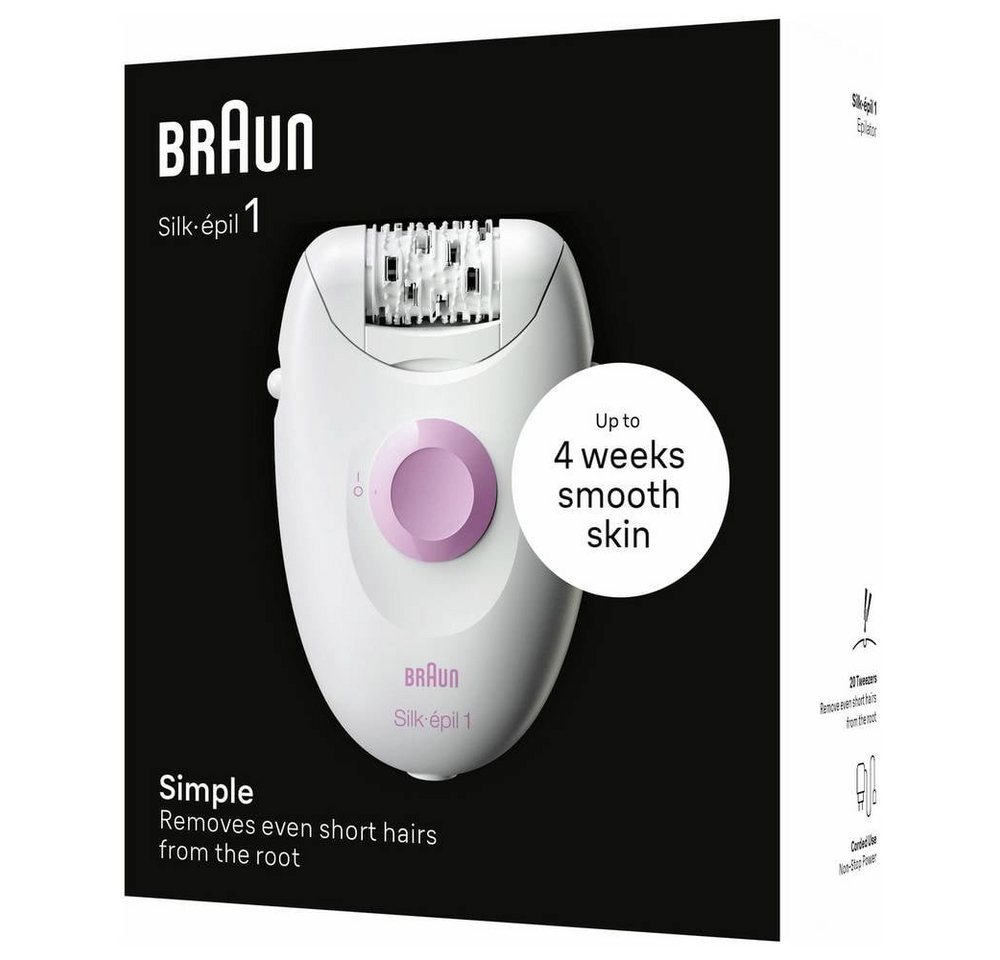 Braun Epilierer Epilierer Pink, Weiß BRASE1000 – Bild 4 von 5