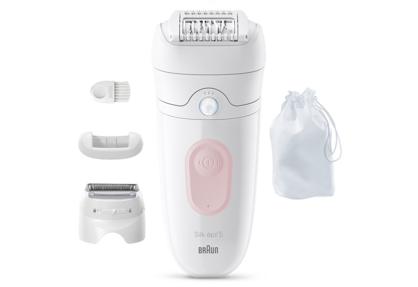 Braun Epilierer Silk-épil 5 SE5-030, Wet & Dry, Einfache Haarentfernung, Rasieraufsatz und Trimmeraufsatz – Bild 2 von 5