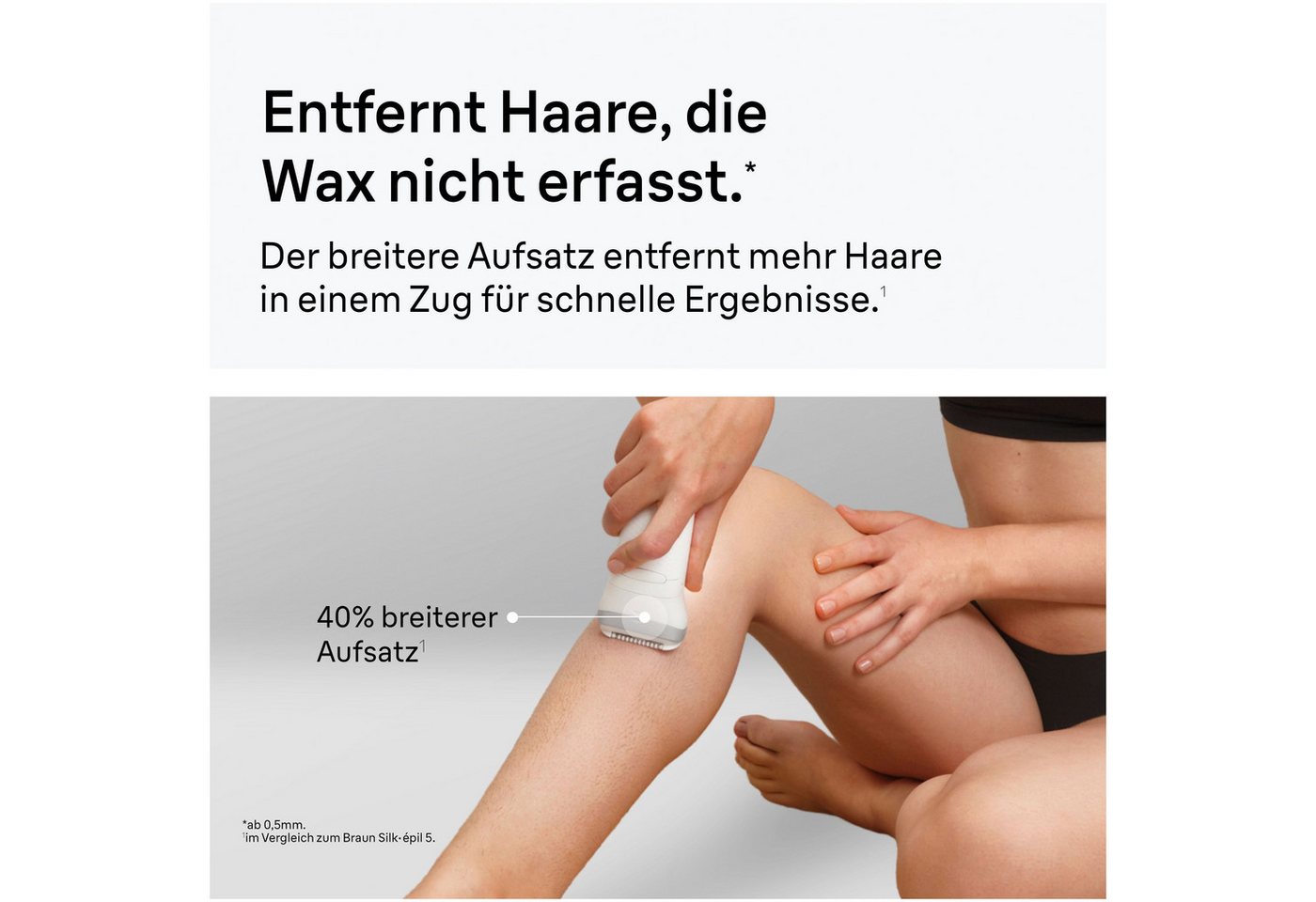 Braun Epilierer Silk-épil 7 SE7-041, Rasier- & Trimmeraufsatz, Wet&Dry – Bild 4 von 5