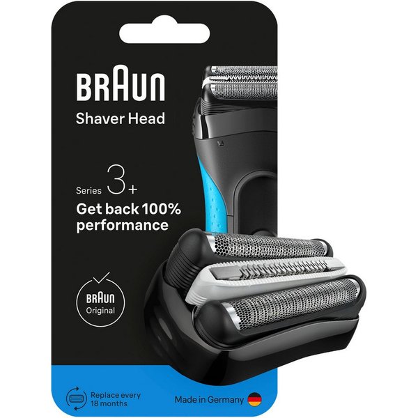 Braun Ersatzscherkopf Series 3+ 32B, Kompatibel mit Series 3+ and Series 3 ProSkin Rasierern