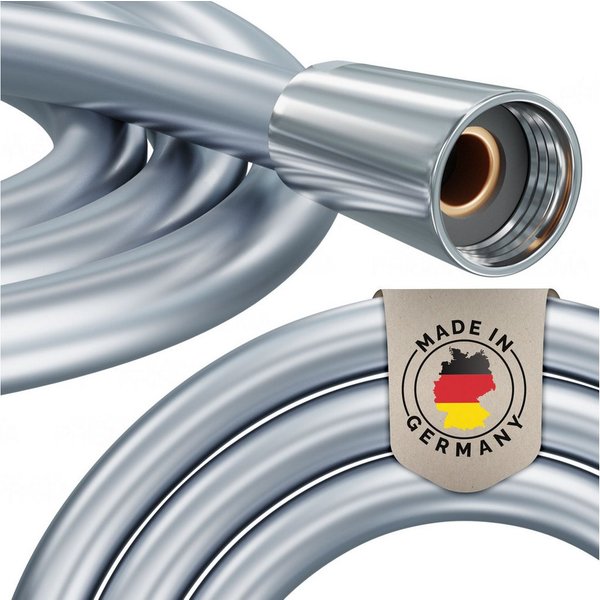 PRISMA Brauseschlauch PRISMA Duschschlauch mit doppeltem Verdrehschutz - MADE IN GERMANY, Knickfester Wasserschlauch mit Verdrehschutz • MARKENQUALITÄT AUS DEUT