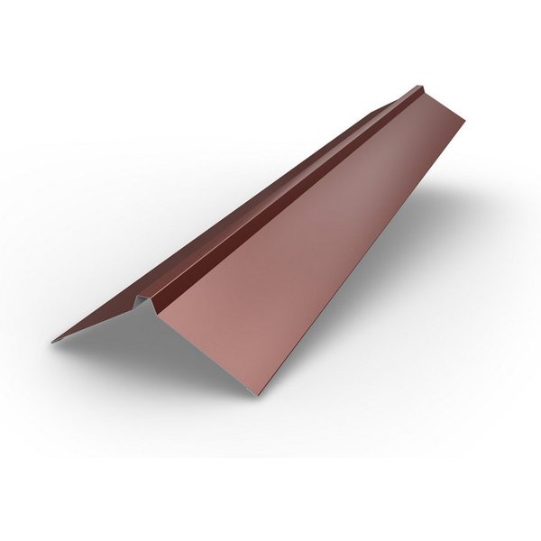 BRAVO Glattblech / Dachfirst gerade 1 m – Firstblech aus verzinktem Stahl 0,5 mm, ideal für Gartenhaus, Carport, Garage und Schuppen