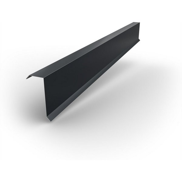 BRAVO Glattblech, Ortgangblech 1 m für Trapezblech – gerader Kantenwinkel 0,5 mm