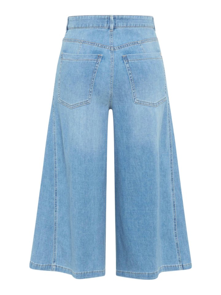 Brax 5-Pocket-Jeans blau,Casual,Baumwolle,Unifarben,Wide Leg,Mittel – Bild 2 von 2