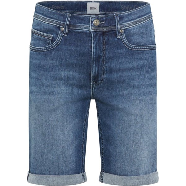 Brax Bermudas blau,Freizeit,Baumwolle,Unifarben,Slim Fit,Niedrig