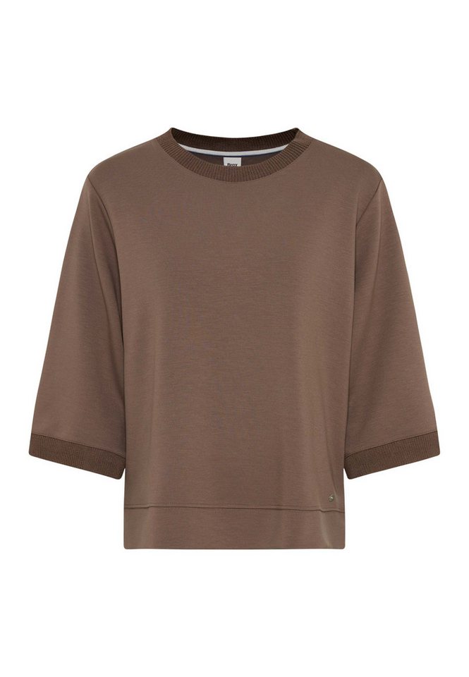 Brax Kurzarmshirt Style BERTA M Interlock: Sweatshirt im Viskosemix – Bild 5 von 5