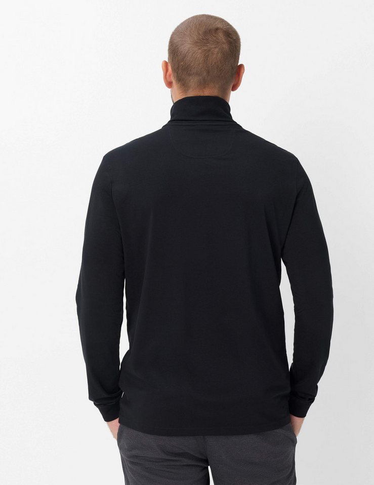 Brax Rollkragenpullover Style BENNO Hi-FLEX Jersey: Langarmshirt im Baumwollmix – Bild 2 von 5