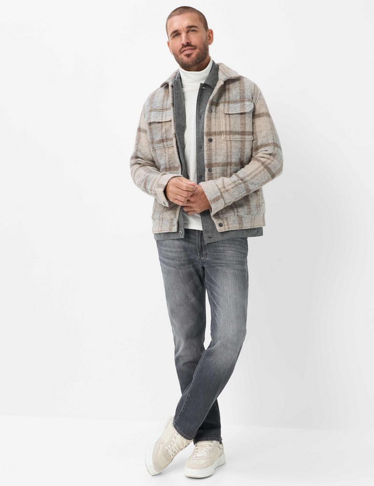 Brax Rollkragenpullover Style BENNO Hi-FLEX Jersey: Langarmshirt im Baumwollmix – Bild 3 von 5