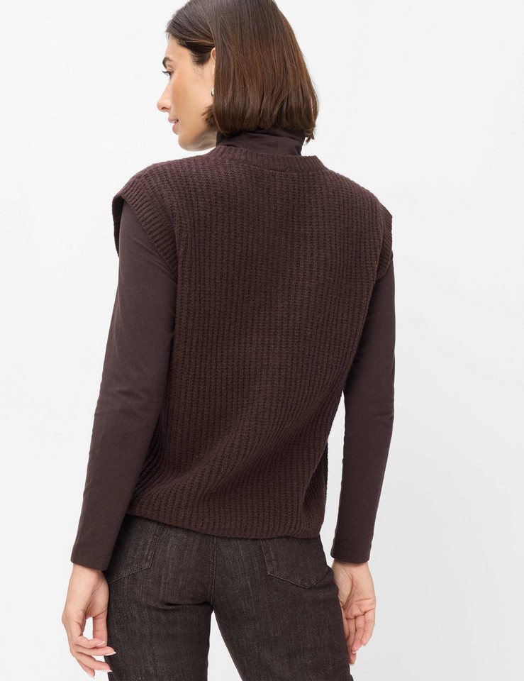 Brax Rundhalspullover Style ELISA Cosy Cotton: Pullunder im Baumwolle-Wollmix – Bild 2 von 5