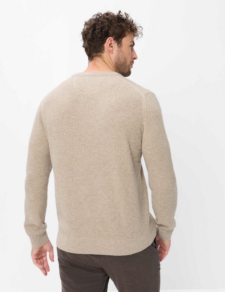 Brax Rundhalspullover Style RICK Cashlana: Strickpullover im Wolle-Kaschmir-Mix – Bild 2 von 5