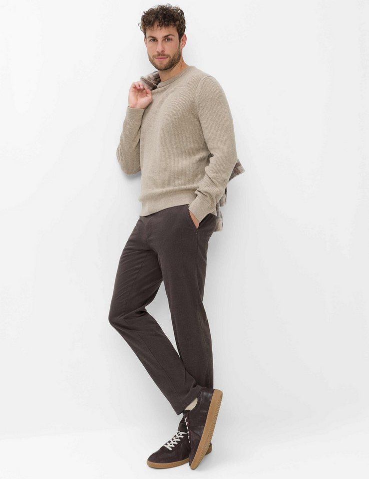 Brax Rundhalspullover Style RICK Cashlana: Strickpullover im Wolle-Kaschmir-Mix – Bild 3 von 5