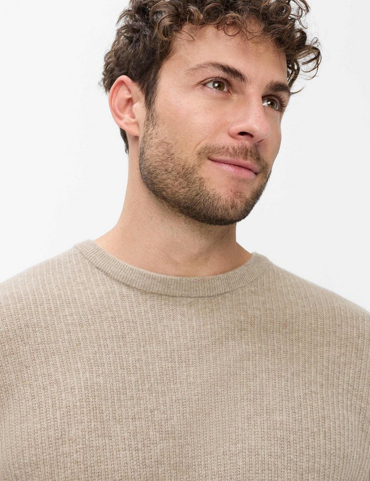 Brax Rundhalspullover Style RICK Cashlana: Strickpullover im Wolle-Kaschmir-Mix – Bild 5 von 5
