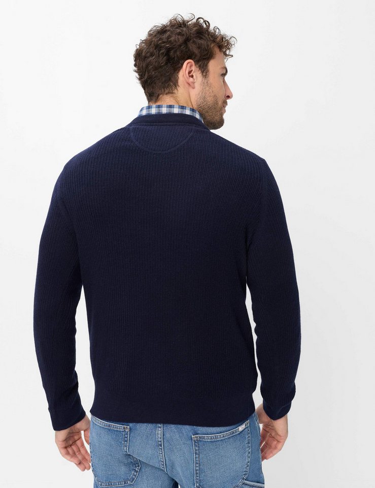 Brax Rundhalspullover Style RICK Cashlana: Strickpullover im Wolle-Kaschmir-Mix – Bild 2 von 5
