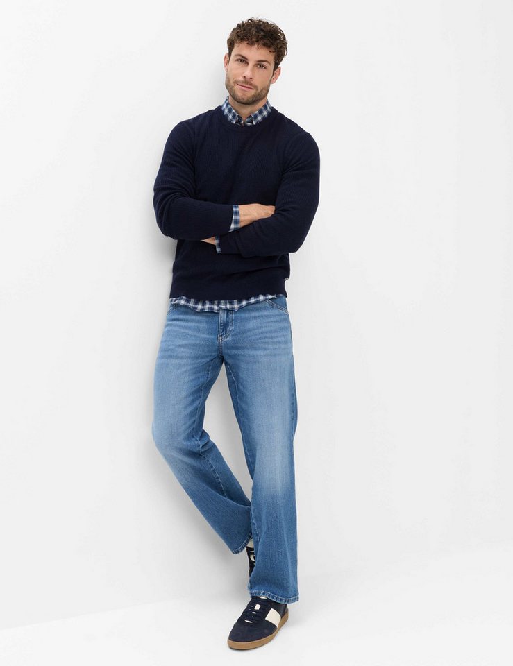 Brax Rundhalspullover Style RICK Cashlana: Strickpullover im Wolle-Kaschmir-Mix – Bild 3 von 5