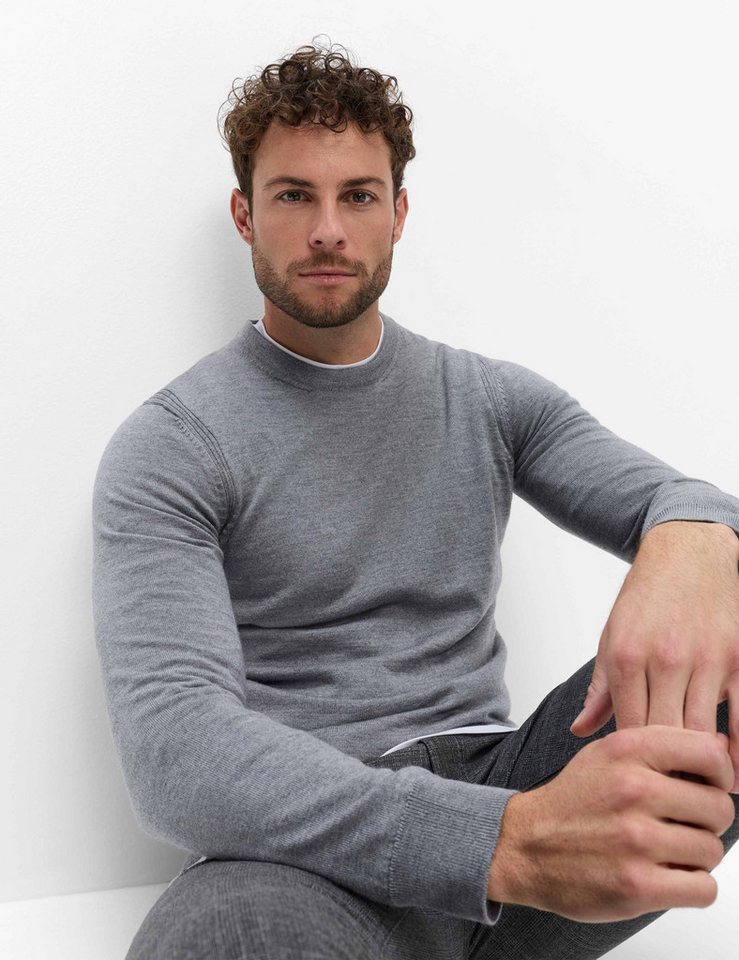 Brax Rundhalspullover Style RICK Merino: Pullover aus reiner Wolle – Bild 4 von 5