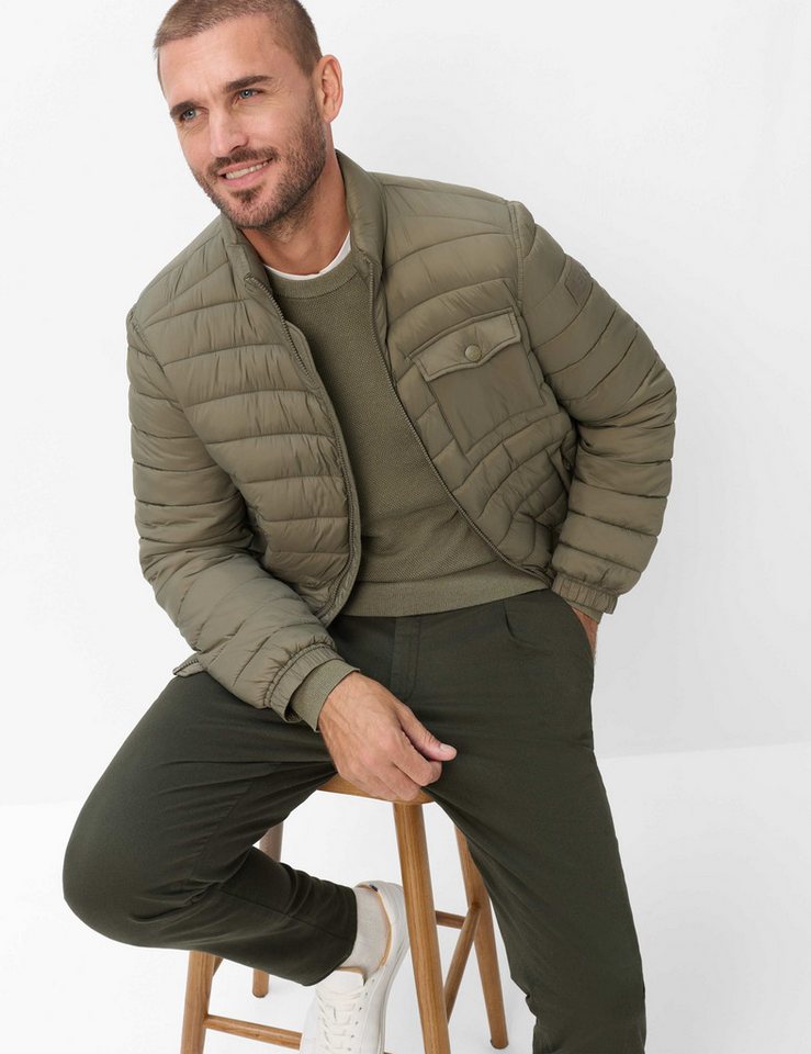 Brax Rundhalspullover Style RICK Struktur: Strickpullover aus reiner Baumwolle – Bild 4 von 5