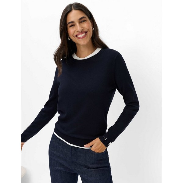 Brax Strickpullover Style LENI Strickpullover im Viskosemix